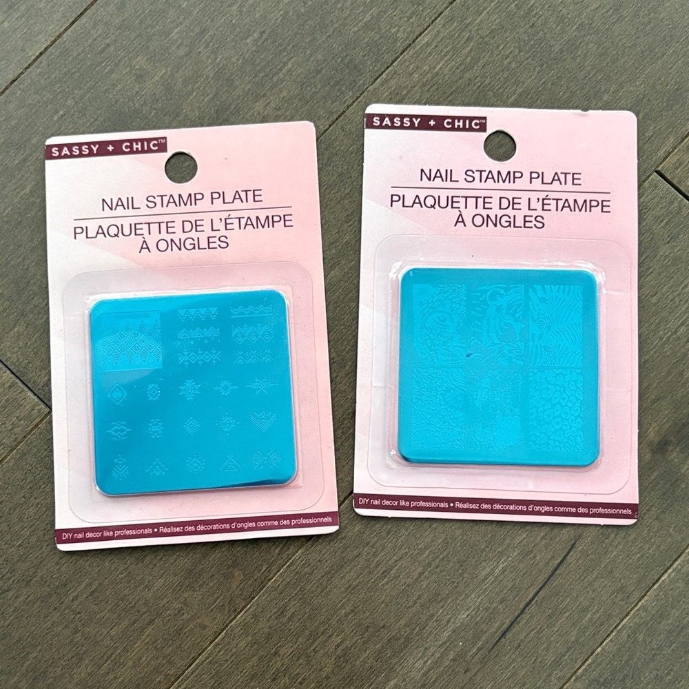 SASSY + CHIC Nail Stamp Plates, DIY Manicure Pedicure, Makeup Beauty Tools, Art